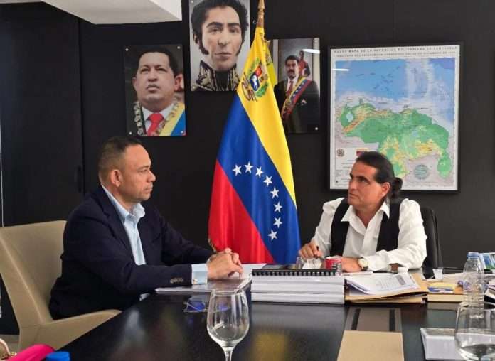 Ministro Saab y gobernador Cedeño planean impulsar la industria venezolana